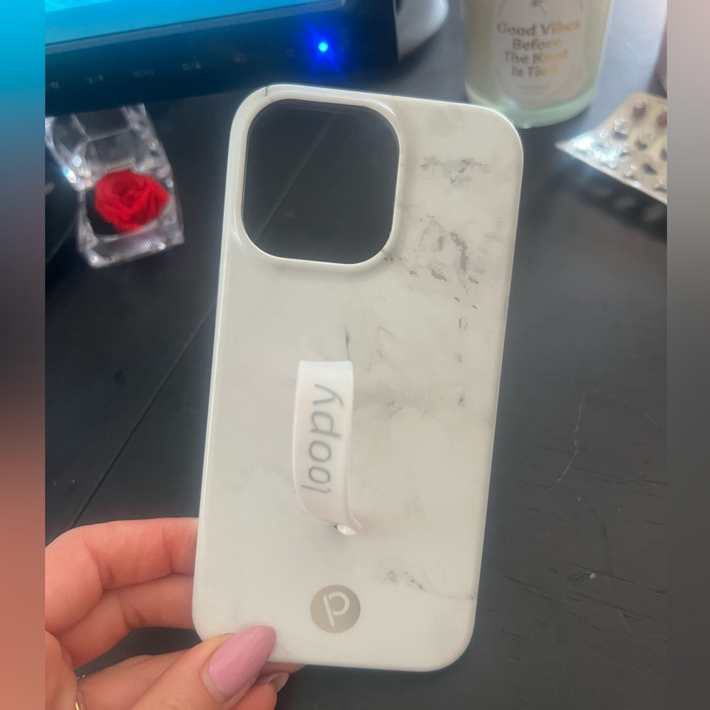 Loopy Case White Marble Phone Case